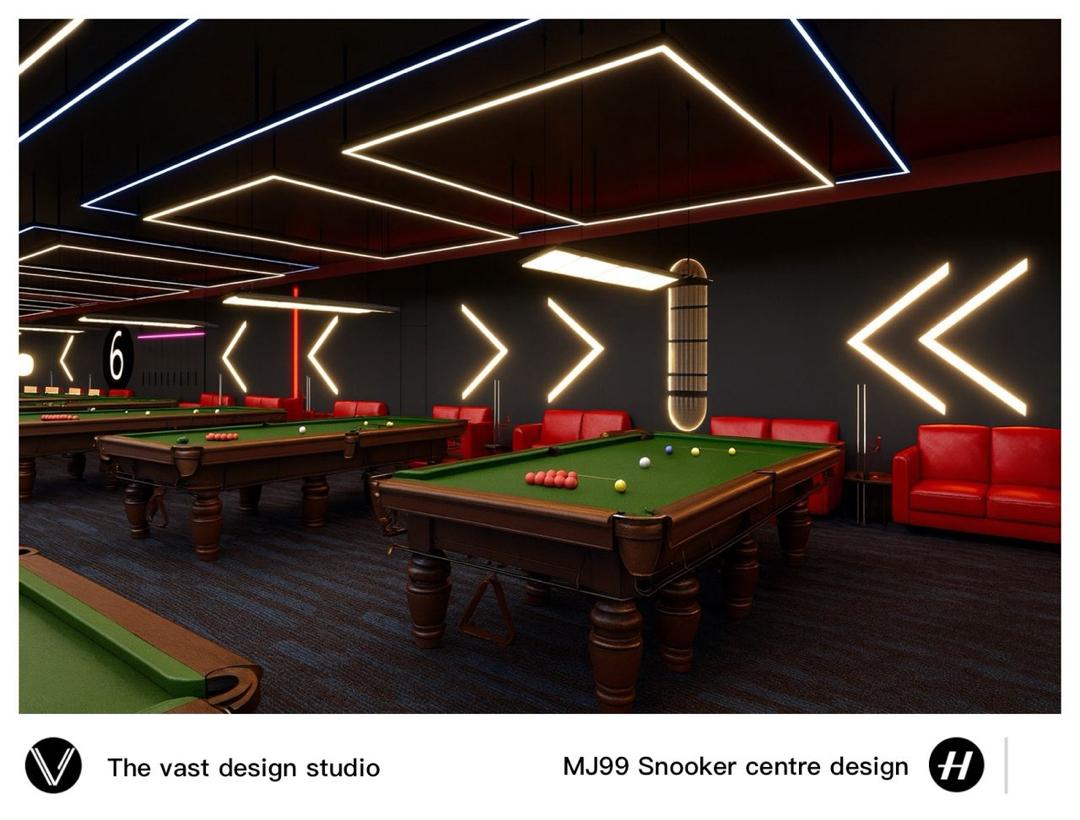 Snooker Hall Interior Design